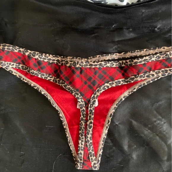 Victoria’s Secret Strappy Plaid Thong NWT - Picture 8 of 12